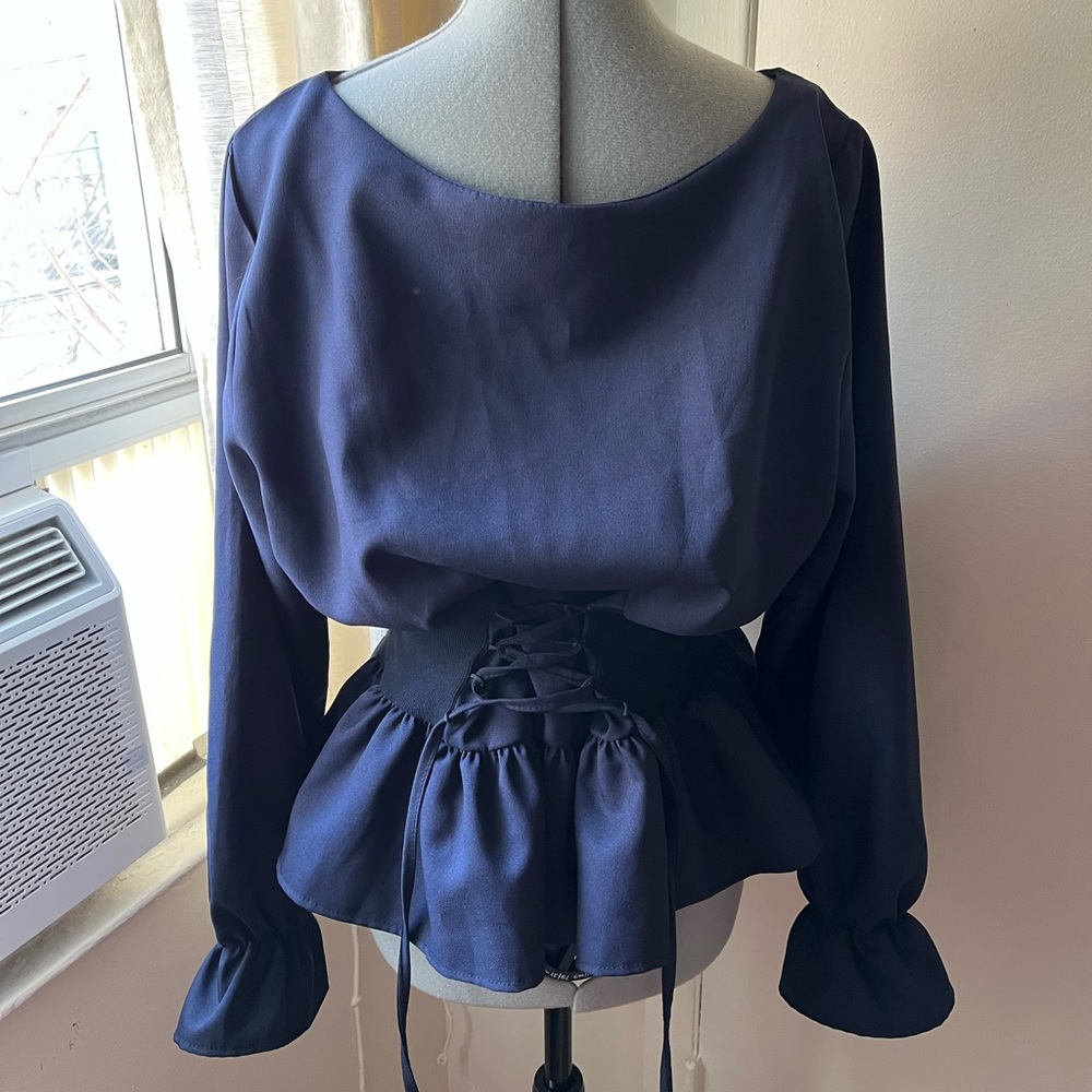 Sorest vintage corset work blouse